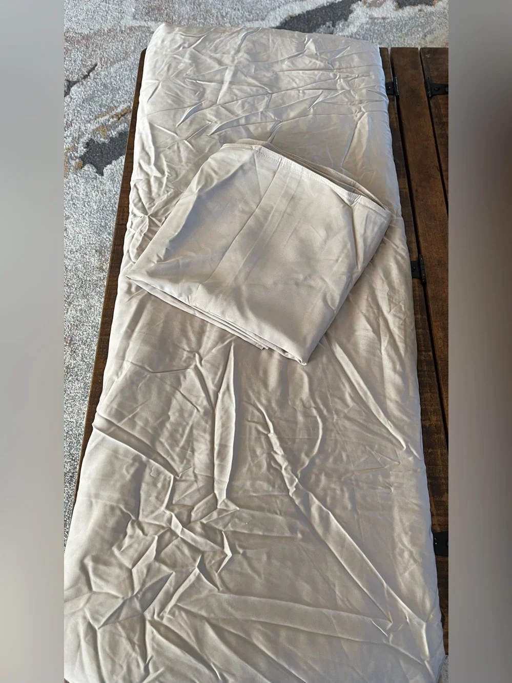 Quince Organic Bamboo Duvet Cover Set (New!) Color:Sand